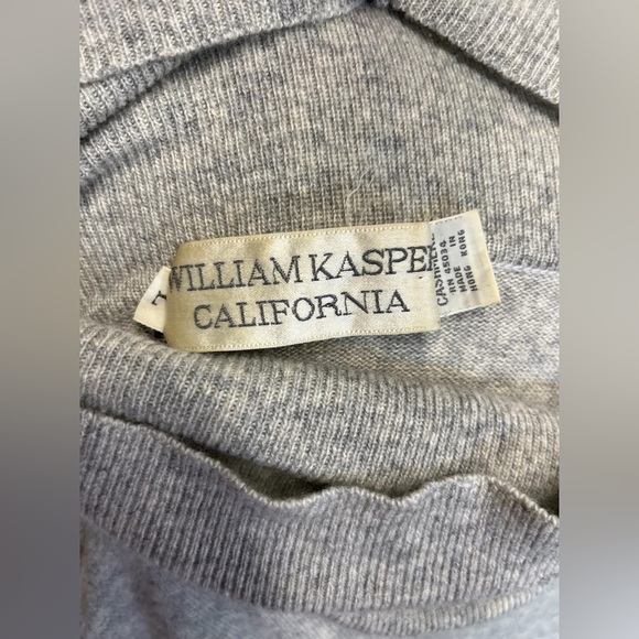 William Kasper California 100% Cashmere Turtle Neck Gray Dress - Picture 10 of 10